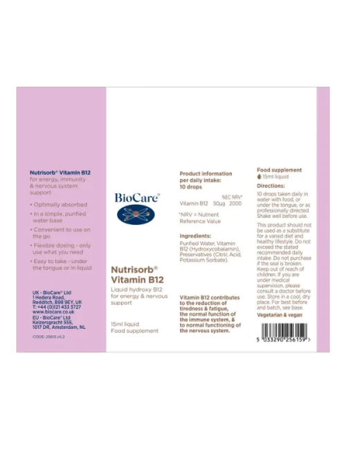 Nutrisorb® Vitamin B12 15ml BioCare