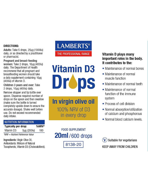 Vitamin D3 Drops Lamberts