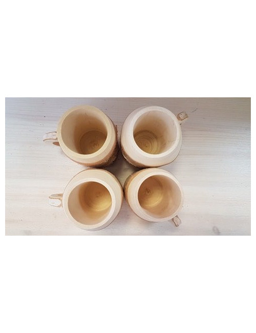 Handmade Wooden Mugs SMALL Size